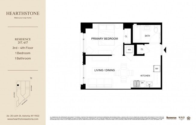 1 bed, 1 bath, $3,107, Unit 317