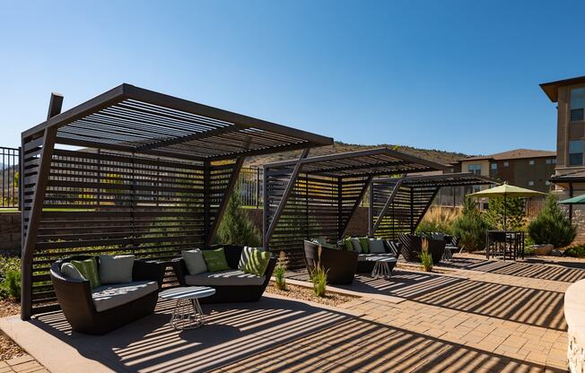 Poolside Sun Deck And Lounge Area