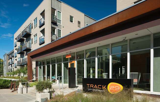 Front entrance to Track29