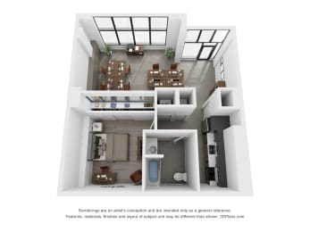 1 bed, 1 bath, 823 sqft, $1,999
