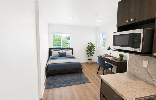 Studio, 1 bath, 190 sqft, $1,295, Unit 505