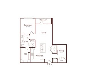 1 bed, 1 bath, 829 sqft, $2,280