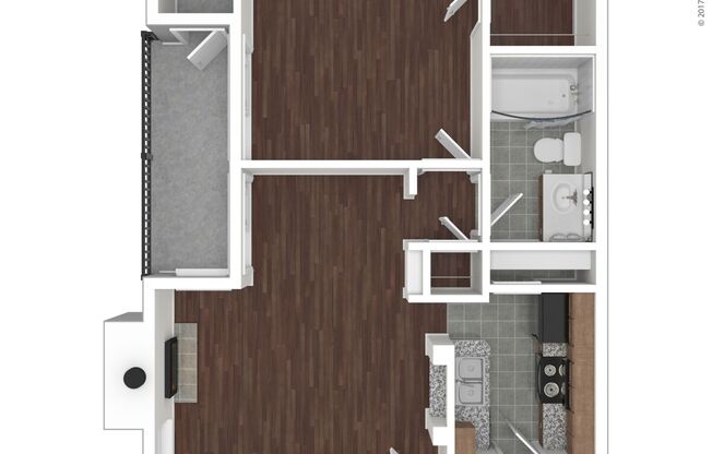 1 bed, 1 bath, 642 sqft, $1,805