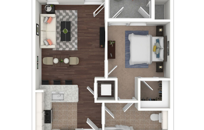 1 bed, 1 bath, 636 sqft, $3,640