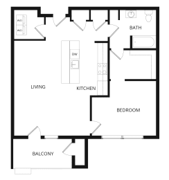 1 bed, 1 bath, 825 sqft, $1,765