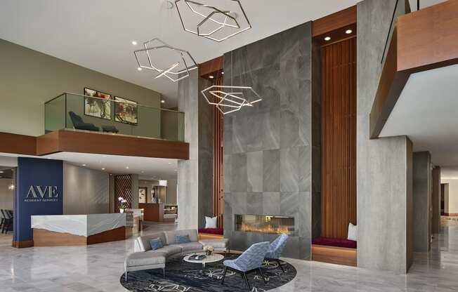 Lobby Area at AVE Blue Bell, Blue Bell, Pennsylvania