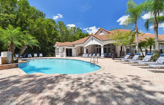 Resort style pool at Portofino Apartment Homes, Florida, 33647-3412
