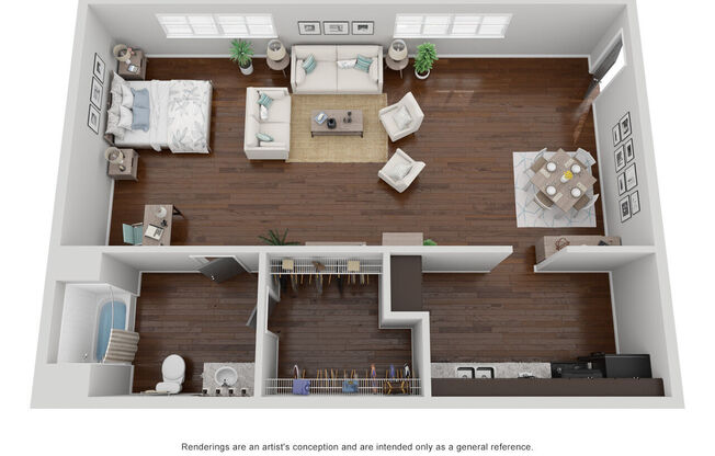 Studio, 1 bath, 575 sqft, $1,275