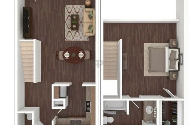 1 bed, 1.5 baths, 900 sqft, $915