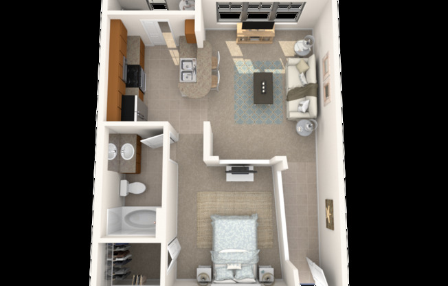 1 bed, 1 bath, 661 sqft, $1,514