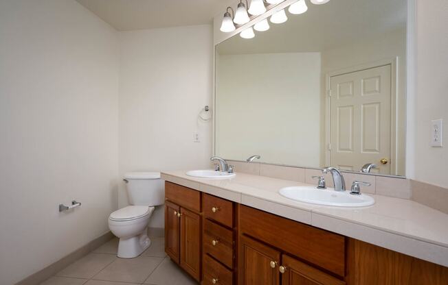 Village at Main Street | 2x2 Bedroom One Large Bathroom with Wood Cabinetry