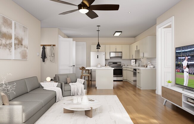 1 bed, 2 baths, 981 sqft, $1,236