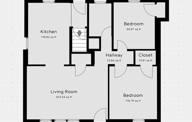 2 beds, 1 bath, $850