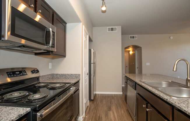 wooden cabinets and appliances at The Cantera by Picerne, Nevada, 89139