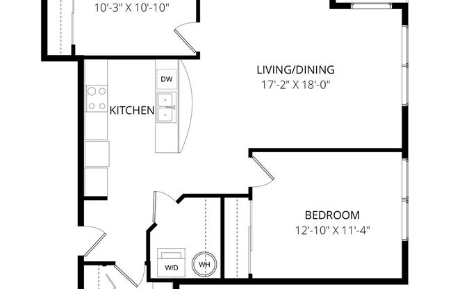 2 beds, 1 bath, 833 sqft, $2,235, Unit B301