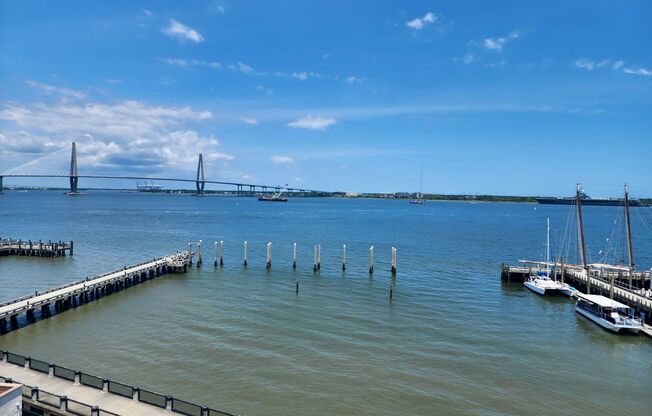 Luxurious 2br condo overlooking the Charleston Harbor!