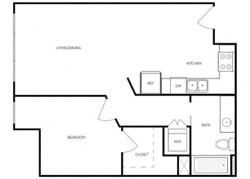 1 bed, 1 bath, 657 sqft, $1,890