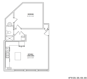 1 bed, 1 bath, 850 sqft, $1,350