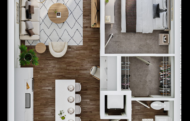 1 bed, 1 bath, 838 sqft, $2,070, Unit 231