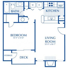 1 bed, 1 bath, $1,390