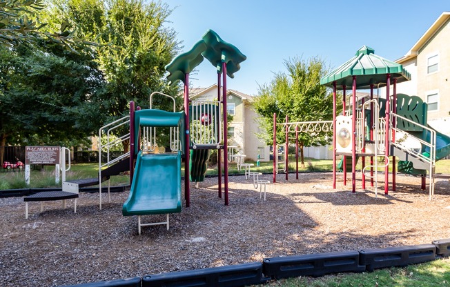 Our tot lot is a great way for the whole family to enjoy Alister Oak Hill