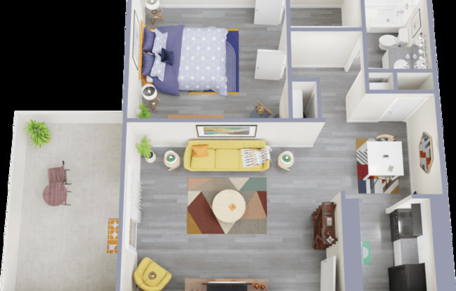 1 bed, 1 bath, 653 sqft, $825