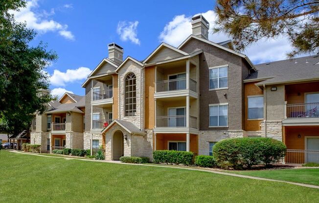 our apartments are located in the community with lush green grass