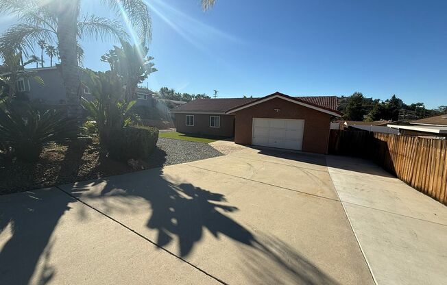 Charming 3-Bedroom 2-Bath Home with Large Fenced Yard-El Cajon, CA