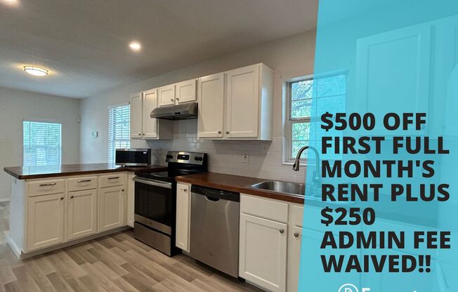 PROMO!!! $500 OFF FIRST MONTHS RENT PLUS $250 Admin Fee Waived!!  Charming 2-Bedroom Home on Quiet Street – Modern Comforts Included / Pet-Friendly / Available Now!