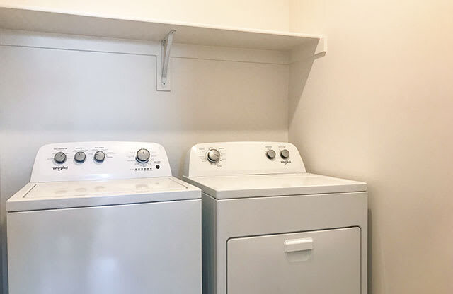 Stacked Washer/Dryer at Foothill Lofts Apartments & Townhomes, Logan, 84341