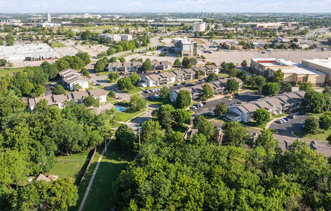 Aerial View of Park at Olathe Station