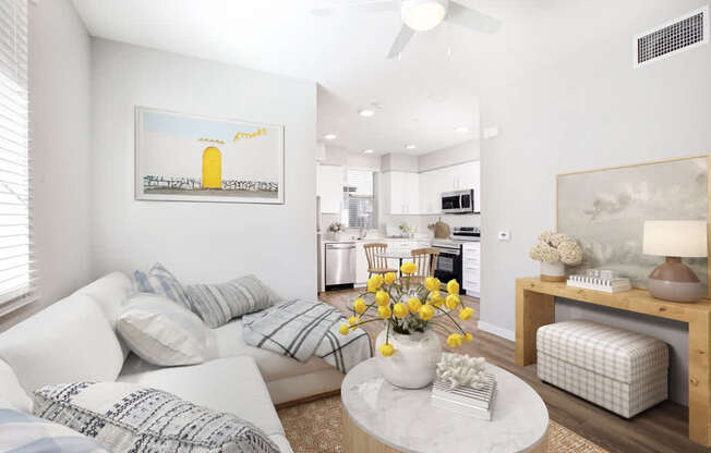 Living room with seating