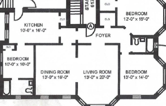 3 beds, 2 baths, 1,235 sqft, $2,595, Unit 617-1A