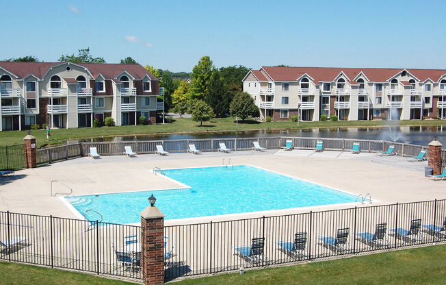 Sundeck with Gorgeous Views  at South Bridge Apartments, Fort Wayne