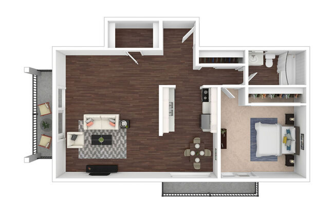 1 bed, 1 bath, 797 sqft, $2,312
