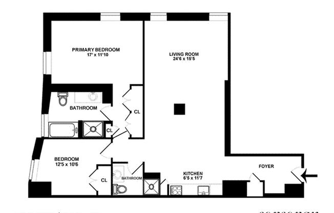2 beds, 2 baths, 1,387 sqft, $8,995, Unit 1518