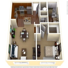 1 bed, 1 bath, 851 sqft, $1,813