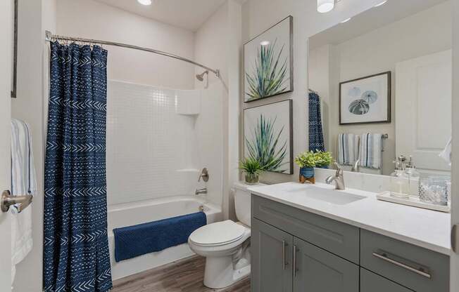 a bathroom with a shower and a sink and a toilet