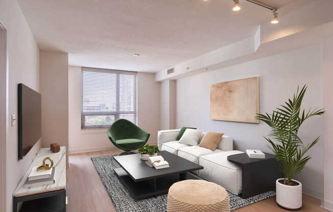 Living Room with Hard Surface Flooring