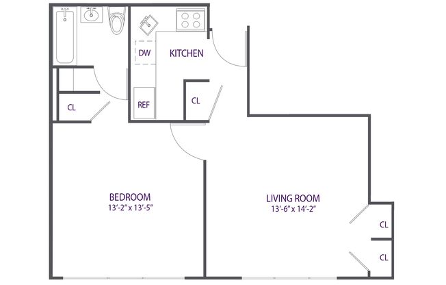 1 bed, 1 bath, 608 sqft, $4,725, Unit 10C