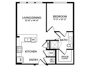 1 bed, 1 bath, 675 sqft, $1,655