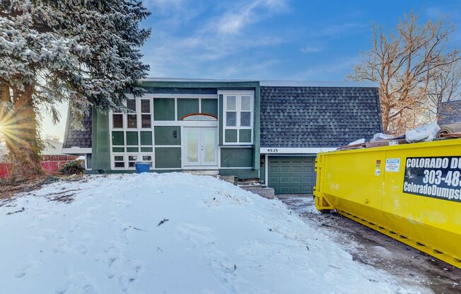 4 bedroom, 2 bath home with 2 car garage