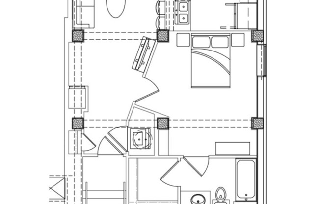 1 bed, 1 bath, 713 sqft, $1,450