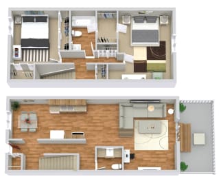 2 beds, 1.5 baths, 1,200 sqft, $1,568