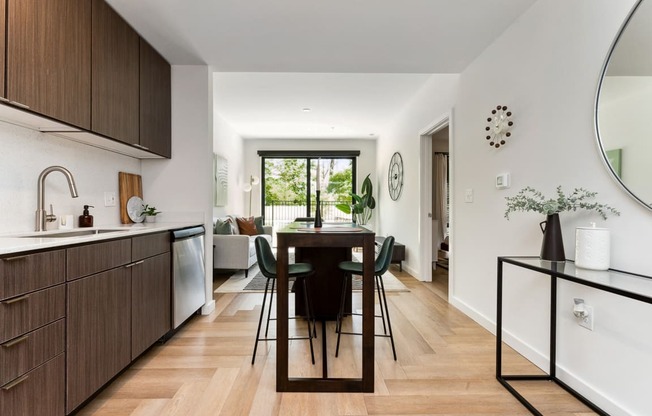 a view of the kitchen and dining area from the living room at Hydro, Richmond, 23224