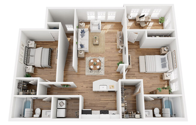 2 beds, 2 baths, 1,314 sqft, $2,153