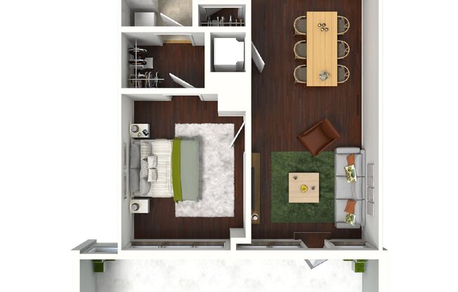 1 bed, 1 bath, 744 sqft, $2,106, Unit 901