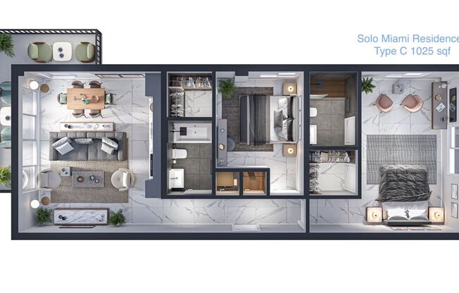 2 beds, 2 baths, $2,770