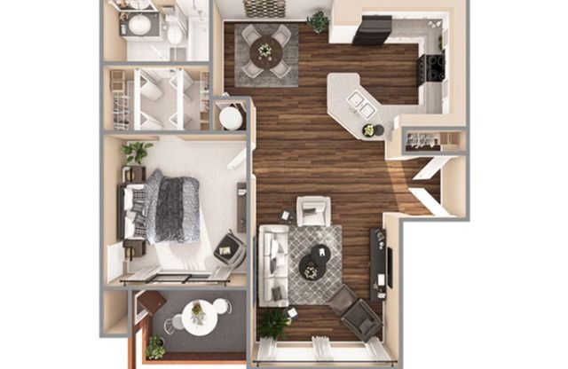 1 bed, 1 bath, 784 sqft, $1,549