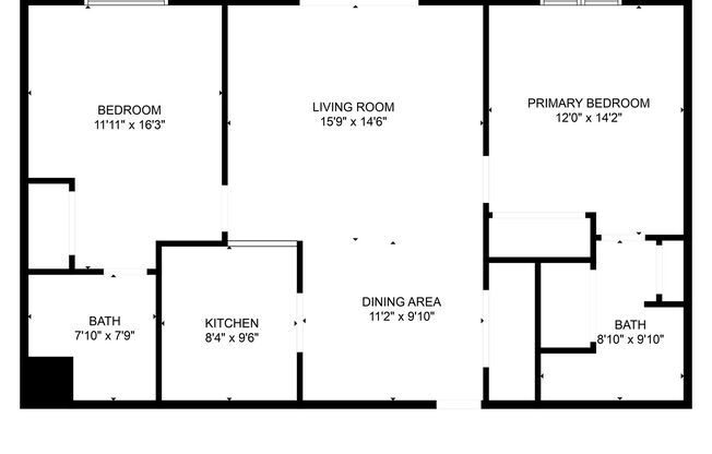 2 beds, 2 baths, $875, Unit 307